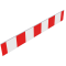 Barricade panel | with film RA1/A, red / white | Height: 250 mm